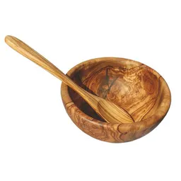 Olivenholz erleben Olivenholz erleben Müslischale Ø 14 cm aus Olivenholz inkl. Löffel – Produktbild 1 von 1