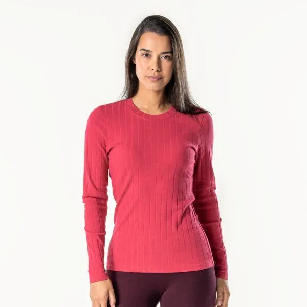 Living Crafts Living Crafts Langarm-Shirt - SAPHIRA, Garnet rose (rot), – Produktbild 1 von 4
