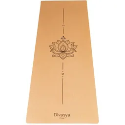 Divasya Divasya Yogamatte aus Kork & Naturkautschuk | mit Gurt & Hülle | 6 Designs – Produktbild 1 von 1