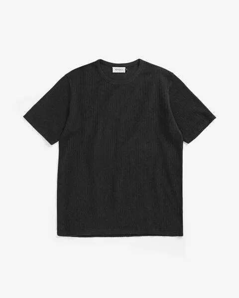 Rotholz Rotholz Ripped T-Shirt - Unisex - aus Bio-Baumwolle, True black, – Produktbild 3 von 3