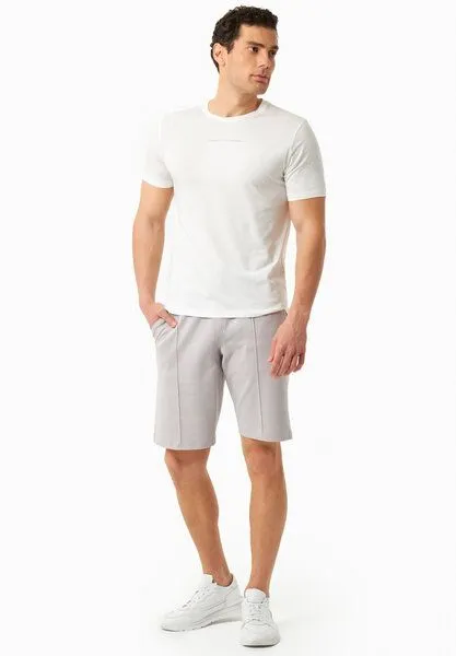 ORGANICATION ORGANICATION Sweatshorts aus TENCEL Modal und Bio-Baumwolle, Light grey, – Produktbild 1 von 4