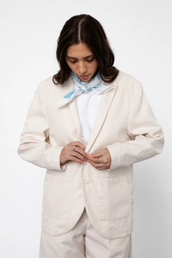 Rotholz Rotholz Damen vegan Blazer Casual Sand, Beige, – Produktbild 2 von 2