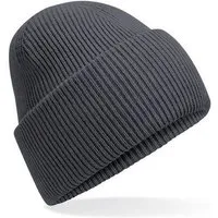 Beechfield Beechfield Damen / Herren Klassische Mütze mit tiefem Umschlag in 30 verschiedenen Farben, Graphite grau, – Produktbild 1 von 1