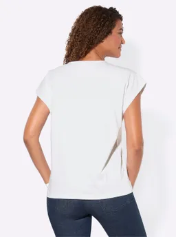 Witt Shirt weiß-marine-bedruckt – Produktbild 1 von 1