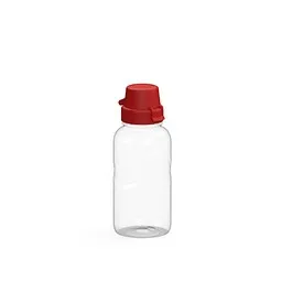 elasto elasto Trinkflasche Carve School, 500 ml, RENEW, transparent/standard-rot – Produktbild 1 von 1