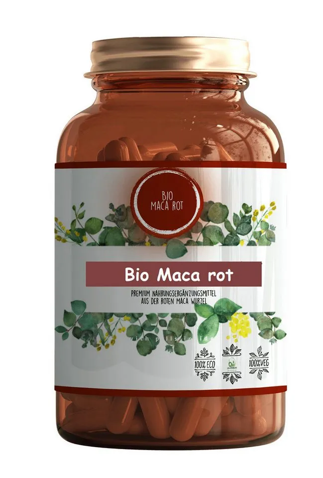 You&Nature Bio MACA rot 500 mg 300 Tabletten 100% Rotes Maca-Wurzelpulver Tabletten, 300 St., 150 g, Maca rot – Produktbild 2 von 3