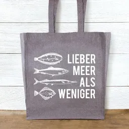 Bow & Hummingbird Bow & Hummingbird Shopper "Lieber Meer als weniger" – Produktbild 1 von 1