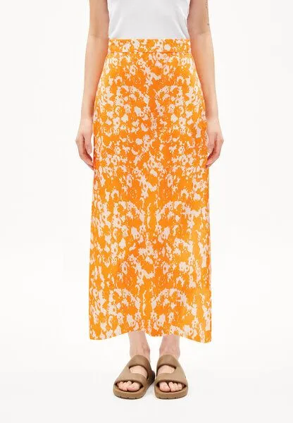 ARMEDANGELS ARMEDANGELS SAALANJA MANGORANGE - Damen Webrock Regular Fit aus TENCEL Lyocell, Mangorange, – Produktbild 1 von 4