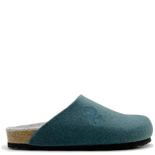 thies Veganer Bio Clog "thies ® PET" uni, aus recycelten Flaschen, fair produziert mit Tieffussbett, Olive (grün), – Produktbild 1 von 4