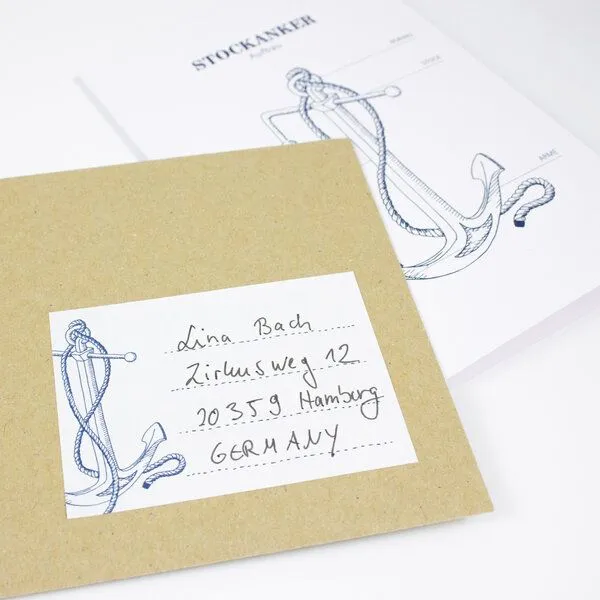 Bow & Hummingbird Bow & Hummingbird Aufkleber Anker – Produktbild 5 von 6