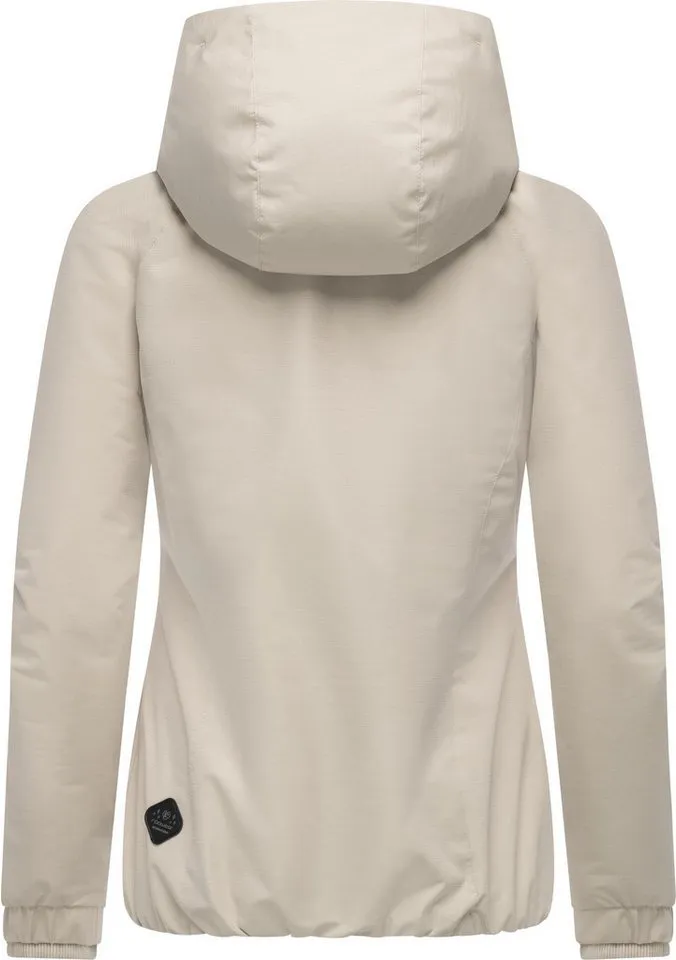 ragwear ragwear Outdoorjacke Dizzie Tech Wasserdichte Damen Übergangsjacke mit großer Kapuze, Braun, – Produktbild 4 von 5