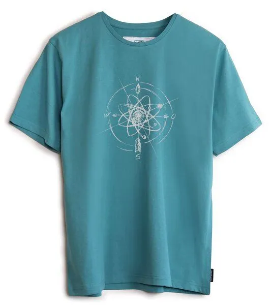 Gary Mash GARY MASH T-Shirt Navigator aus Biobaumwolle, Türkisblau (blau), – Produktbild 3 von 4