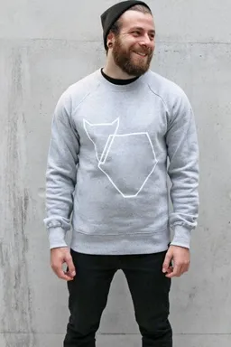 VEROIKON Pullover Grafikherz light grey VEROIKON – Produktbild 1 von 1