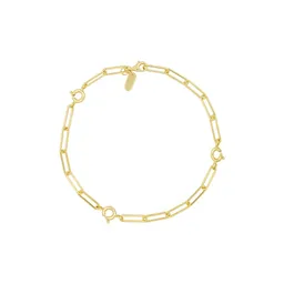 Design Letters Ruth large chunky charm lock Armband, vergoldet – Produktbild 1 von 1