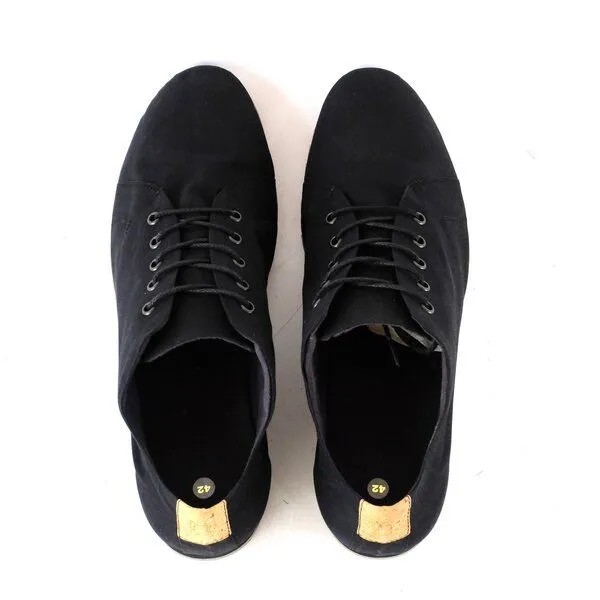 SORBAS SORBAS '63 veganer Sneaker aus Bio-Baumwolle Low Cut, All black (schwarz), – Produktbild 3 von 4