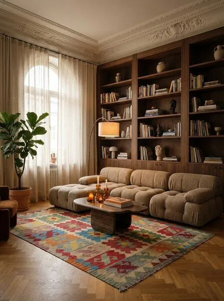 Rugtales Kelim Gashgai Rugtales aus Schurwolle, 173x238 cm, Beige, – Produktbild 2 von 4