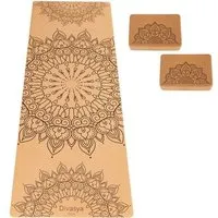 Divasya Divasya Yoga Starter-Set: Yogamatte aus Kork & Naturkautschuk + 2 Kork-Blöcke – Produktbild 1 von 1