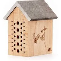 Die Stadtgärtner Die Stadtgärtner Bienchenhotel aus Buchenholz I Wetterfestes Insektenhotel für Bienen – Produktbild 1 von 1