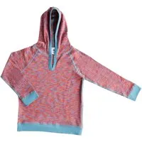 Leela Cotton Kinder Shirt mit Kapuze Flamme Gr.86/92, Mehrfarbig, – Produktbild 1 von 1
