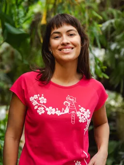 FellHerz FellHerz Damen T-Shirt Rainbow Jongleuse vanilla Bio & Fair & Vegan – Produktbild 1 von 1