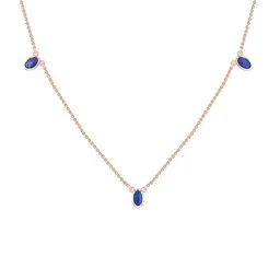 Eppi Eppi Goldene Kette mit drei blauen Opalen Juuso – Produktbild 1 von 1