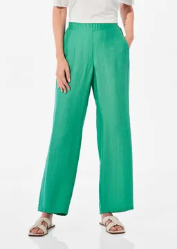 Goldner Weite Hose VERA mit leichtem Glanz - grün - Gr. 235 von Goldner Fashion – Produktbild 1 von 1