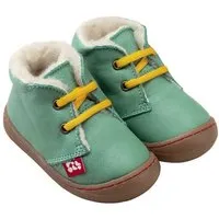 Pololo Pololo Lauflernschuh-Winterschuh "Juan", gefüttert mit 100% Wolle (Bio/kbT), Gr. 20 - 27, Grün, – Produktbild 1 von 1