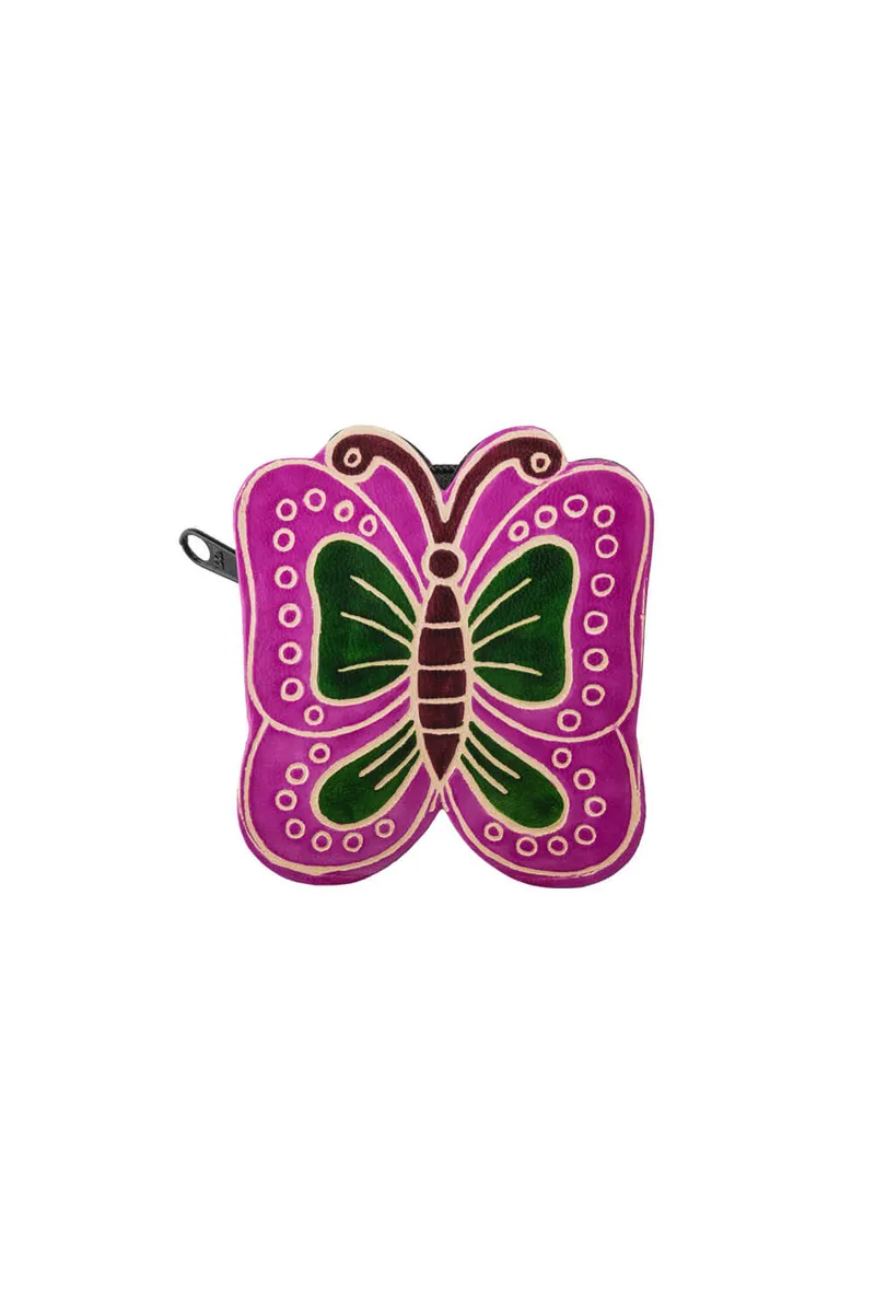 Tranquillo Handgeprägte Geldbörse LILAFY Rosa – Leder - rosa – Produktbild 1 von 2