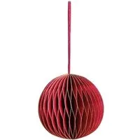 Mitienda Shop Mitienda Shop Fensterdeko/ Christbaumschmuck aus Papier Kugel Honeycomb, Rot, – Produktbild 1 von 1