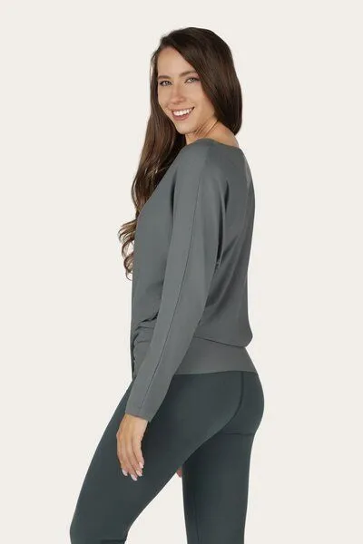 Urban Goddess Urban Goddess Budhi Yoga Langarm Shirt, Jade (grün), – Produktbild 4 von 5