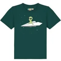 watabout kids watabout.kids T-Shirt Kinder Alien on a paper plane – Produktbild 1 von 1