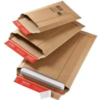 ColomPac 20 Versandtaschen aus stabiler Wellpappe für CD/DVD, 167 x 268 mm – Produktbild 1 von 1