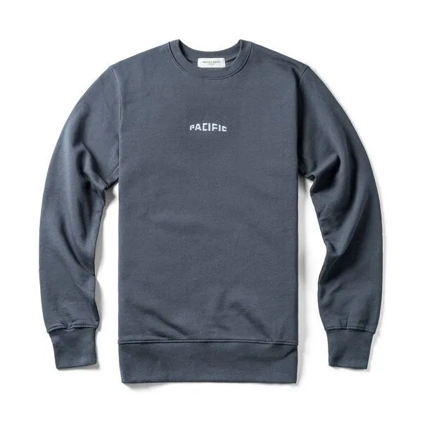 FANTASTIC REALITY STUDIOS Fantastic Reality Studios Pacific Sweatshirt – Bio-Baumwolle, Unisex, Blau, – Produktbild 1 von 4
