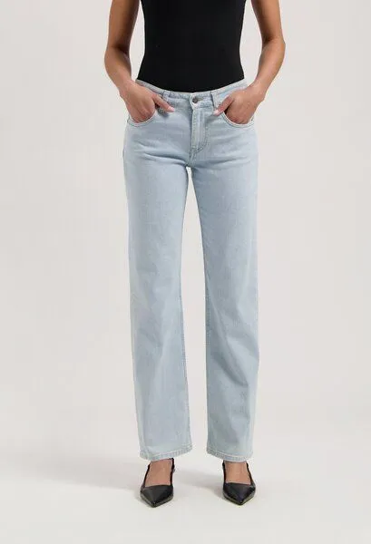 MUD Jeans MUD Jeans Damen Jeans Straight Leg "Carry - Light Stone", Light stone, – Produktbild 4 von 4