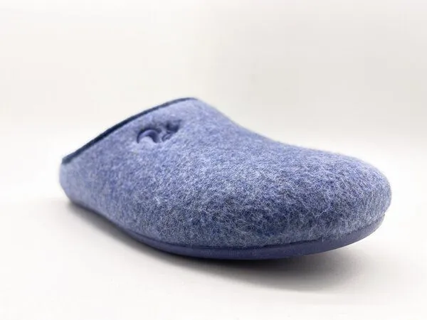 thies Veganer Hausschuh "thies ® Organic Slipper", aus superweicher Bio-Baumwolle, Marino (blue), – Produktbild 2 von 4
