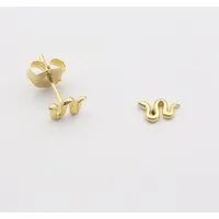 Jewelberry Stecker Modell: Tiny Snake, Vergoldet, – Produktbild 1 von 1