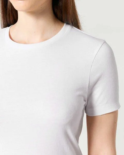 YTWOO YTWOO Bio Damen T-Shirt, enganliegend aus Bio-Baumwolle, Weiß, – Produktbild 2 von 4