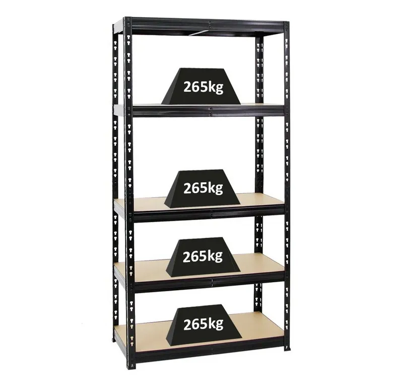 PROREGAL® Schwerlastregal Robustes Lagerregal TIGER 220-180x90-180x40-60cm 5-6 Ebenen, Stabiles Garagenregal Kellerregal Lastenregal Lagerregal Steckregal, Schwarz, – Produktbild 1 von 5