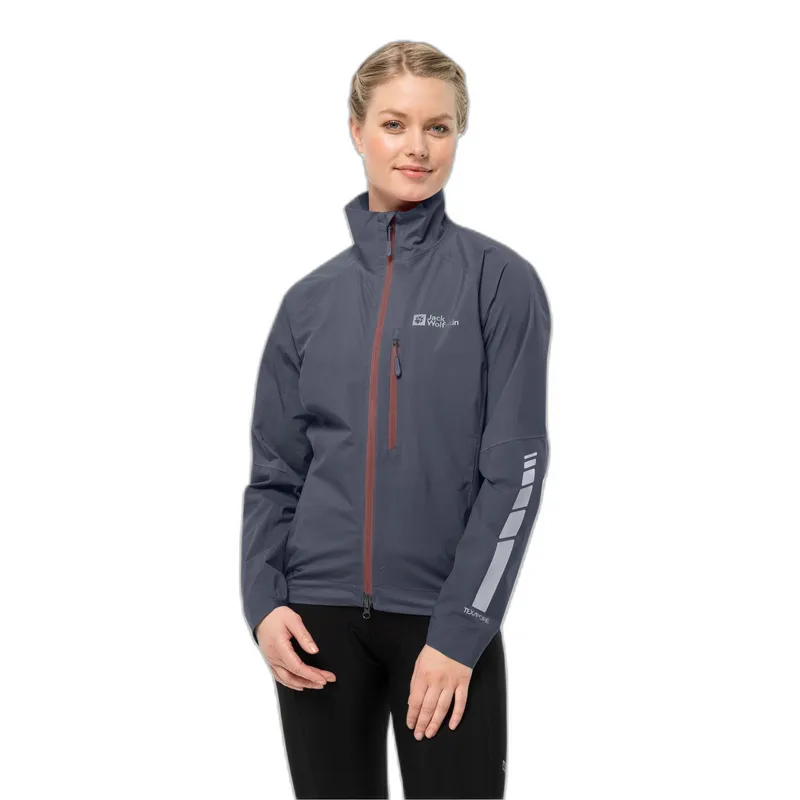 Jack Wolfskin Wasserdichte Jacke für Frauen Jack Wolfskin Morobbia 2,5L, Grau, – Produktbild 1 von 2