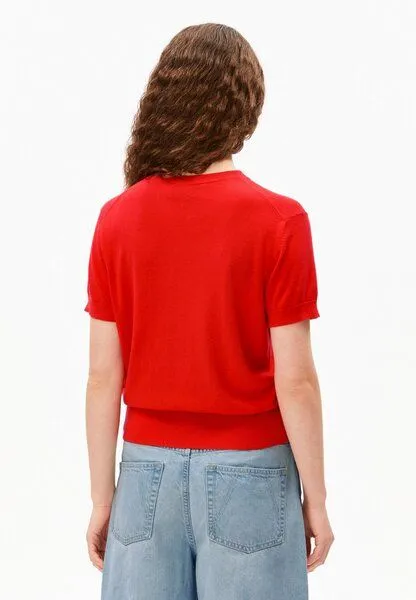 ARMEDANGELS ARMEDANGELS FINE KNIT Damen Strickshirt aus TENCEL Modal Mix, Mars red, – Produktbild 2 von 4