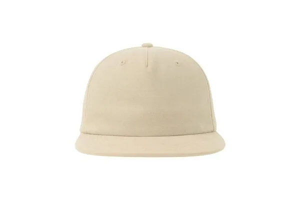 Atlantis Headwear Atlantis Headwear Old-School-Kappe aus einer Mischung aus recyceltem und Bio-Baumwoll, Khaki, – Produktbild 3 von 4