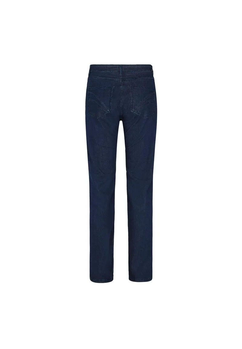 LAURIE LAURIE Damen vegan Jeans Laura Slim Medium Length Ecolabel Dark Blue Denim, Dunkelblau, – Produktbild 1 von 2