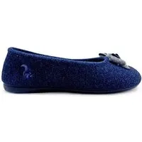 thies Veganer Hausschuh "thies ® Eco Bow Ballerina" aus recycelten PES, fair produziert, Blue (blau), – Produktbild 1 von 1
