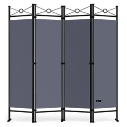 Casaria® Paravent Lucca Anthrazit 180x163cm – Produktbild 1 von 1