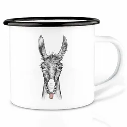 LIGARTI Emailletasse »Lore« von LIGARTI | 300 oder 500 ml | handveredelt in Deutschland | Cup, Kaffeetasse, Emaillebecher, Camping Becher – Produktbild 1 von 1