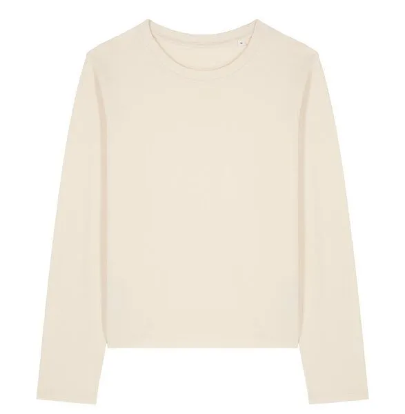 Greenspired Greenspired Umweltfreundliches Damen Bio Premium Longsleeve 180 g/m² XS - XXL, Naturweiss, – Produktbild 1 von 1