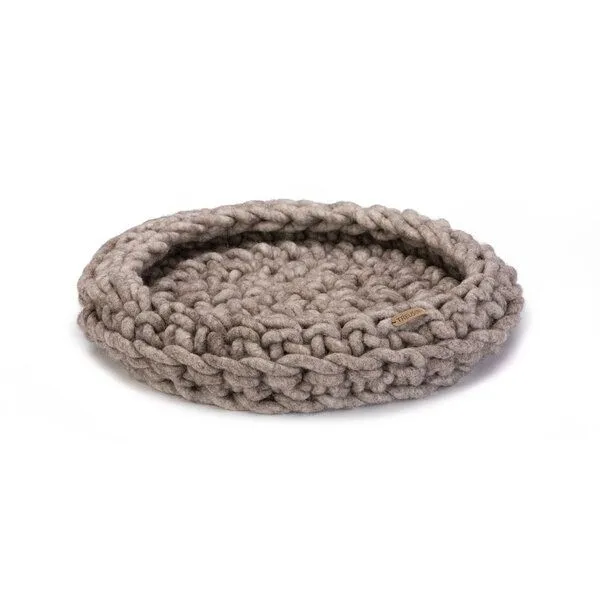 Treusinn Treusinn Katzenkorb MEWOW / 100% Schafschurwolle / Ø 45 cm, Natur, – Produktbild 1 von 4