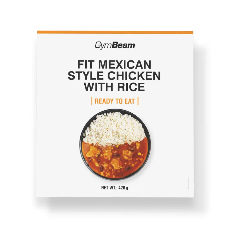 GymBeam Food GymBeam FIT Fertiggericht Hähnchen auf mexikanische Art mit Reis 420 g – Produktbild 1 von 1