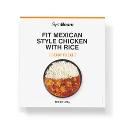 GymBeam Food GymBeam FIT Fertiggericht Hähnchen auf mexikanische Art mit Reis 420 g – Produktbild 1 von 1