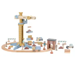 Little Dutch Kran-Set mit Eisenbahnschienen – Produktbild 1 von 1